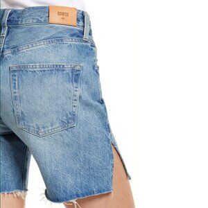 Edwin Cai Blue Denim Shorts Corsica Side Slits Size 28